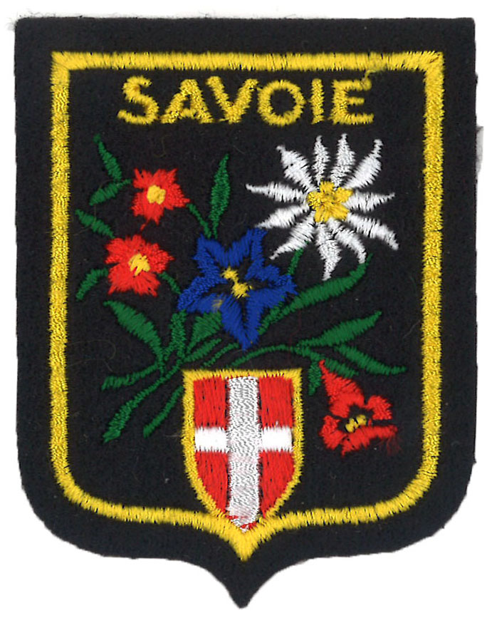 Patch écusson Edelweiss Savoie Alpin Vintage - Insigne Tissu Montagne